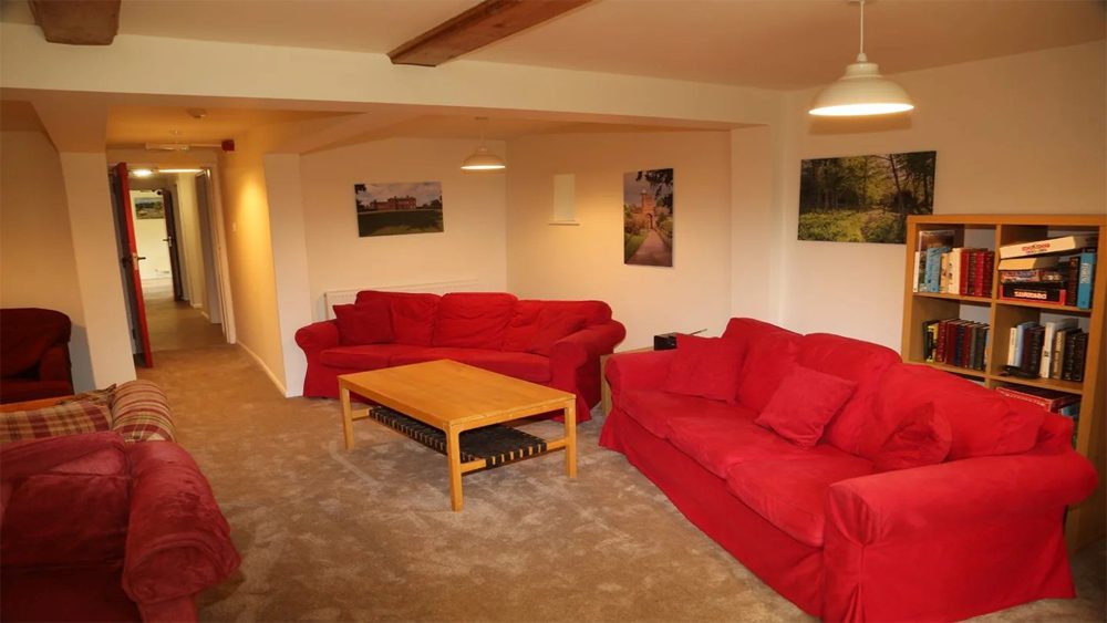 sofas at Dudmaston Bunkhouse