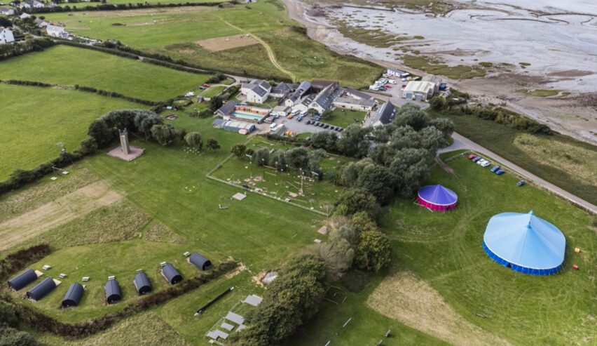 view from above of Skern Adventure Appledore