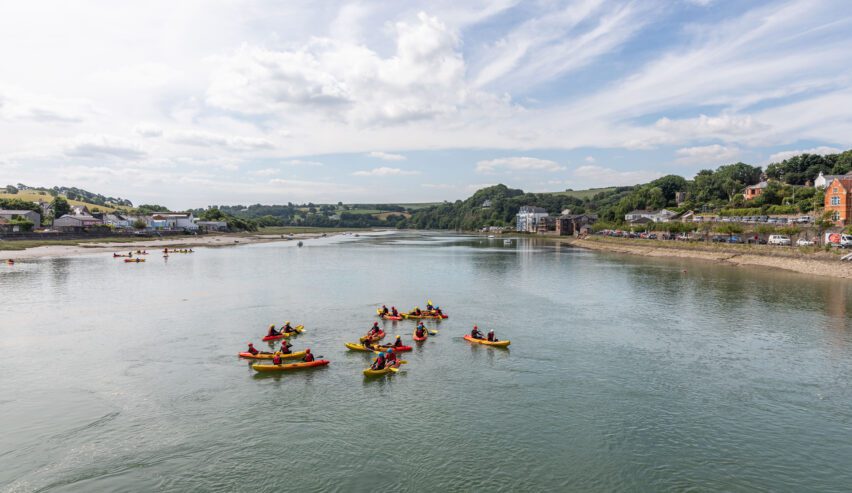 canoeing at Skern Lodge Appledore