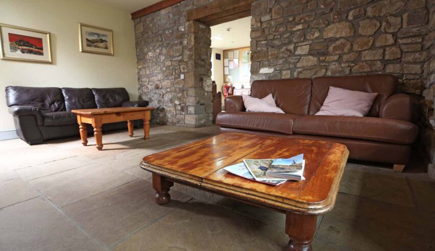 comfy sofas at Wern Watkin Bunkhouse