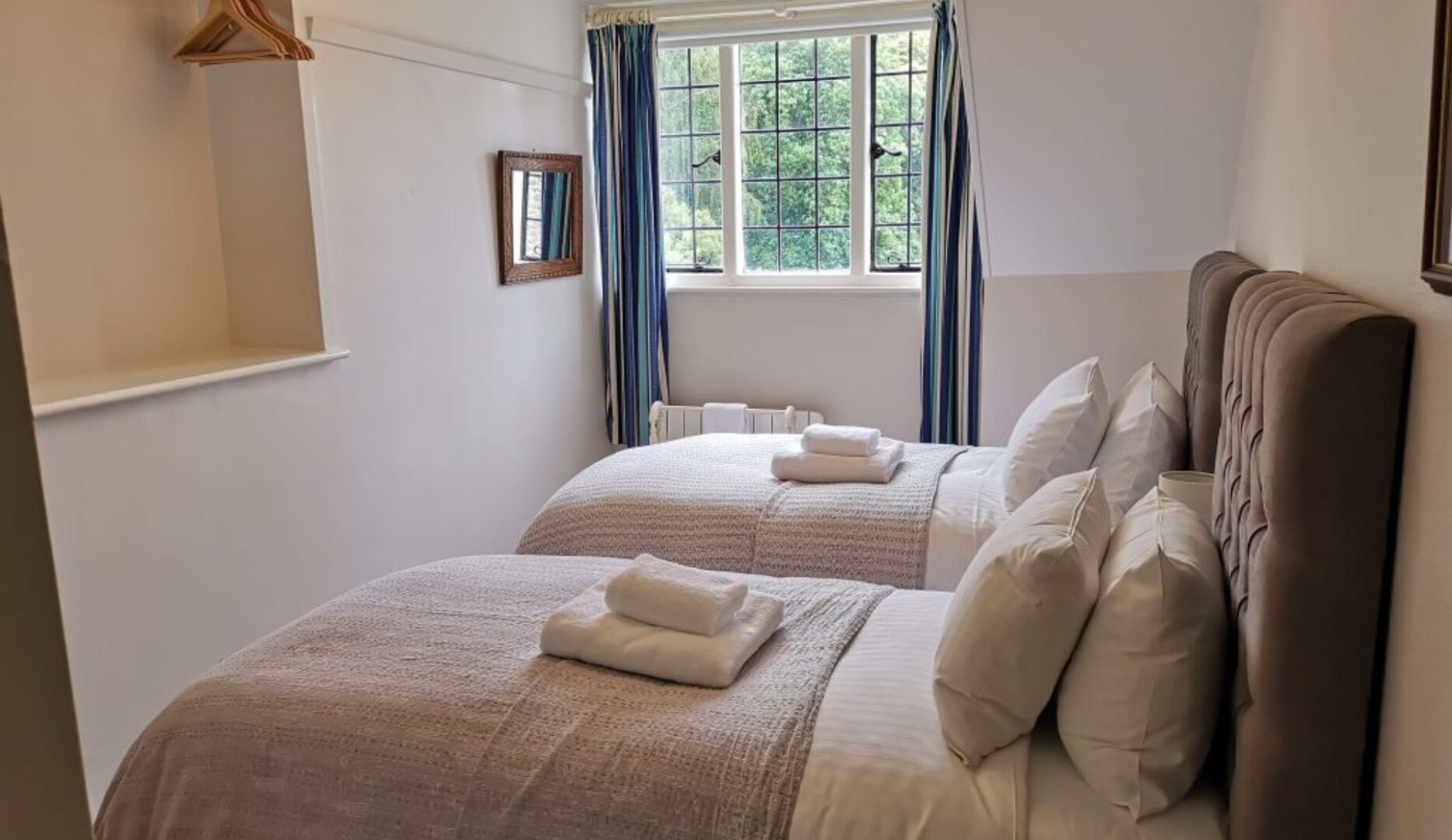 twin room at bossington bunkhouse on the England Coast Path