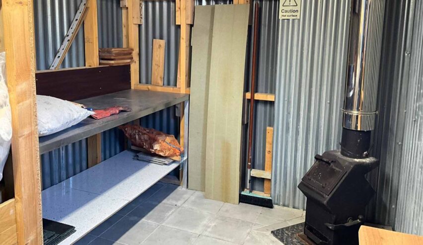 drying room at Wriggly tin cafe and Southern Upland Way bunkhouse