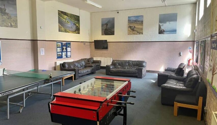games room at Blencathra FSC