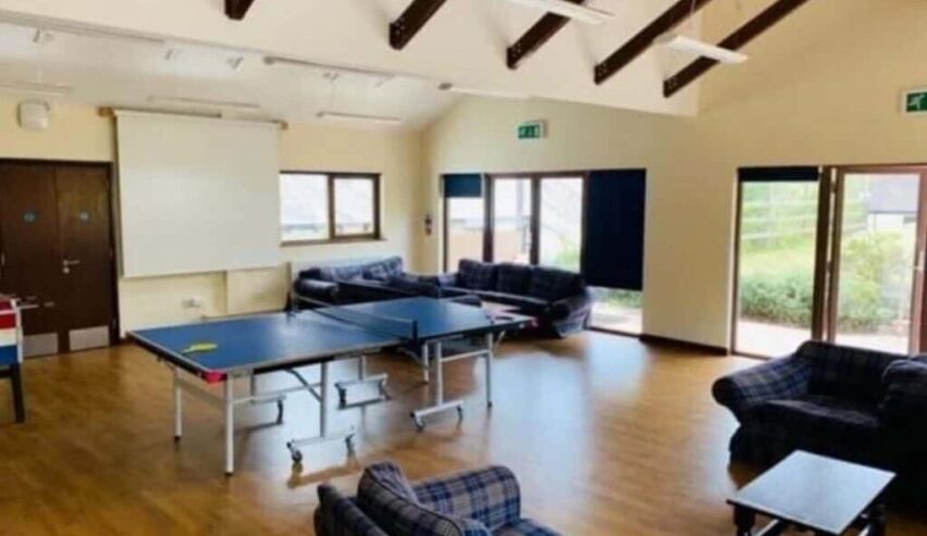 games room at Slapton Ley field study centre