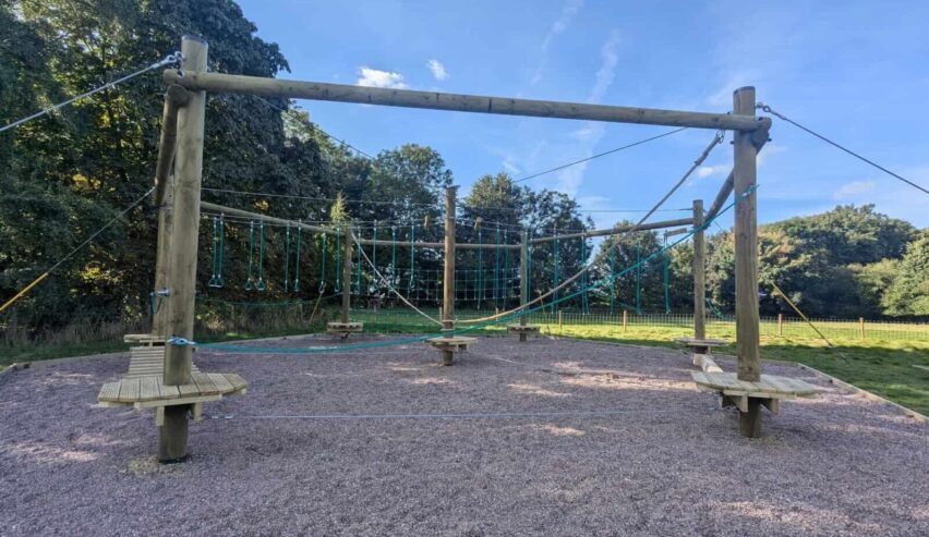 high rope frame at Preston Montford Field Study Centre