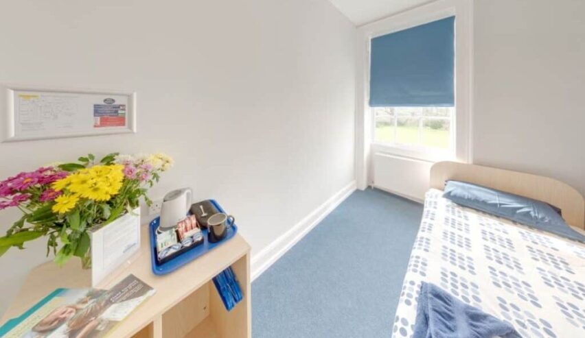 single bedroom at Preston Montford Field Study Centre