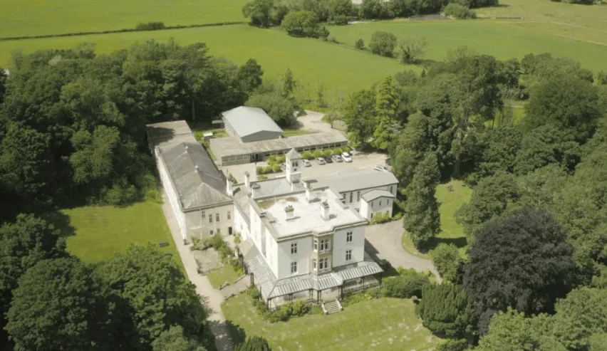 aerial view of Castle Head Activity Centre,