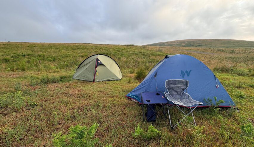 wild camping on northumberland moors