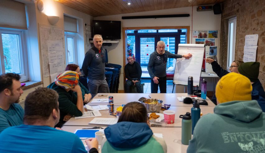 meeting space at smelt mill bunkhouse