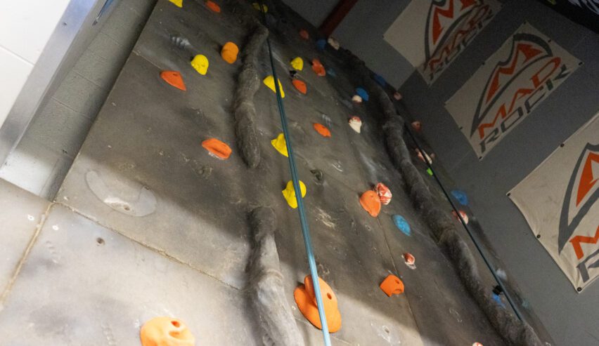 climbing wall at smelt mill
