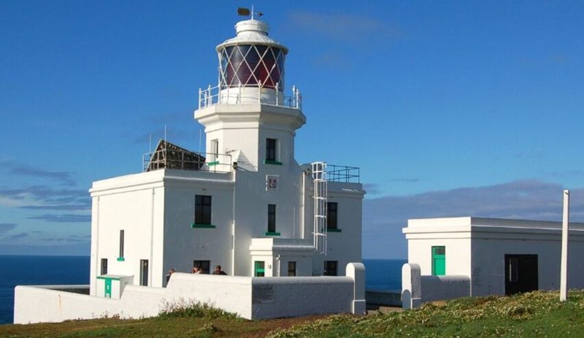 lighthouse on Skokholm Island