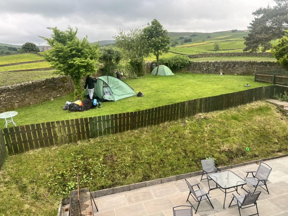 scout camp at the hostel at hawes