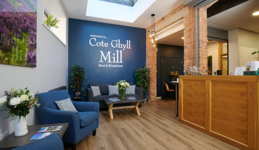 reception at cote ghyll mill B&B