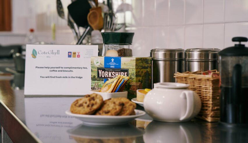 free tea and cofee at cote ghyll mill B&B