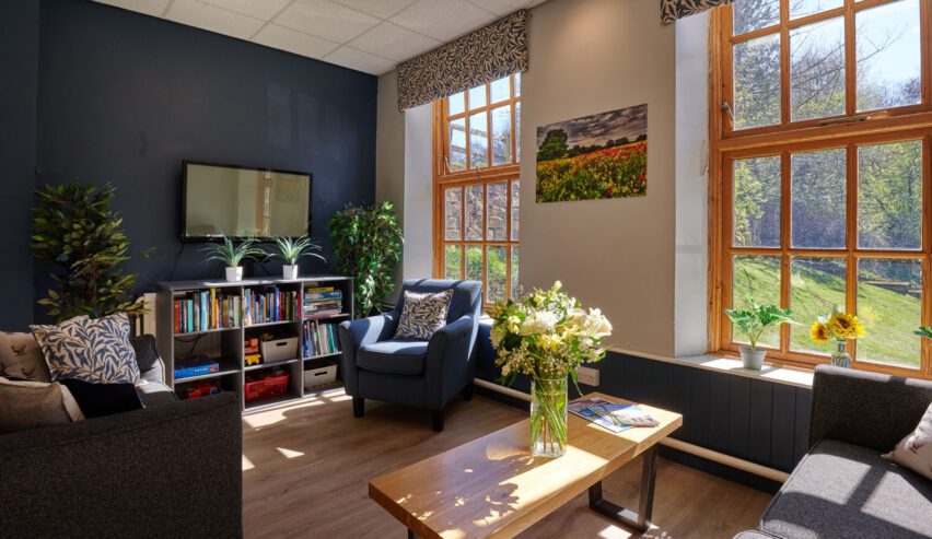 lounnge at cote ghyll mill B&B