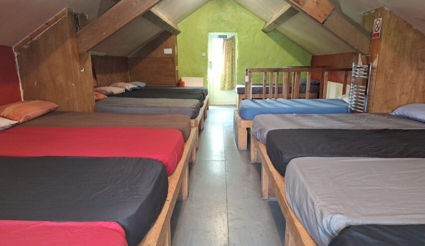 sleeping platefroms at pentre bach bunkhouse