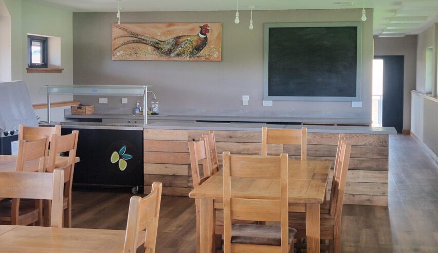 serving area at Auchlishie Bunkhouse