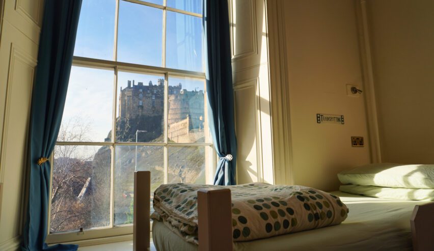 view from Castle Rock Hostel
