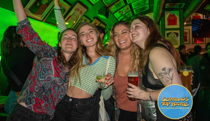 pub crawl at Castle Rock Hostel