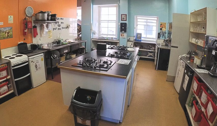 self catering kitchen at High Street Hostel