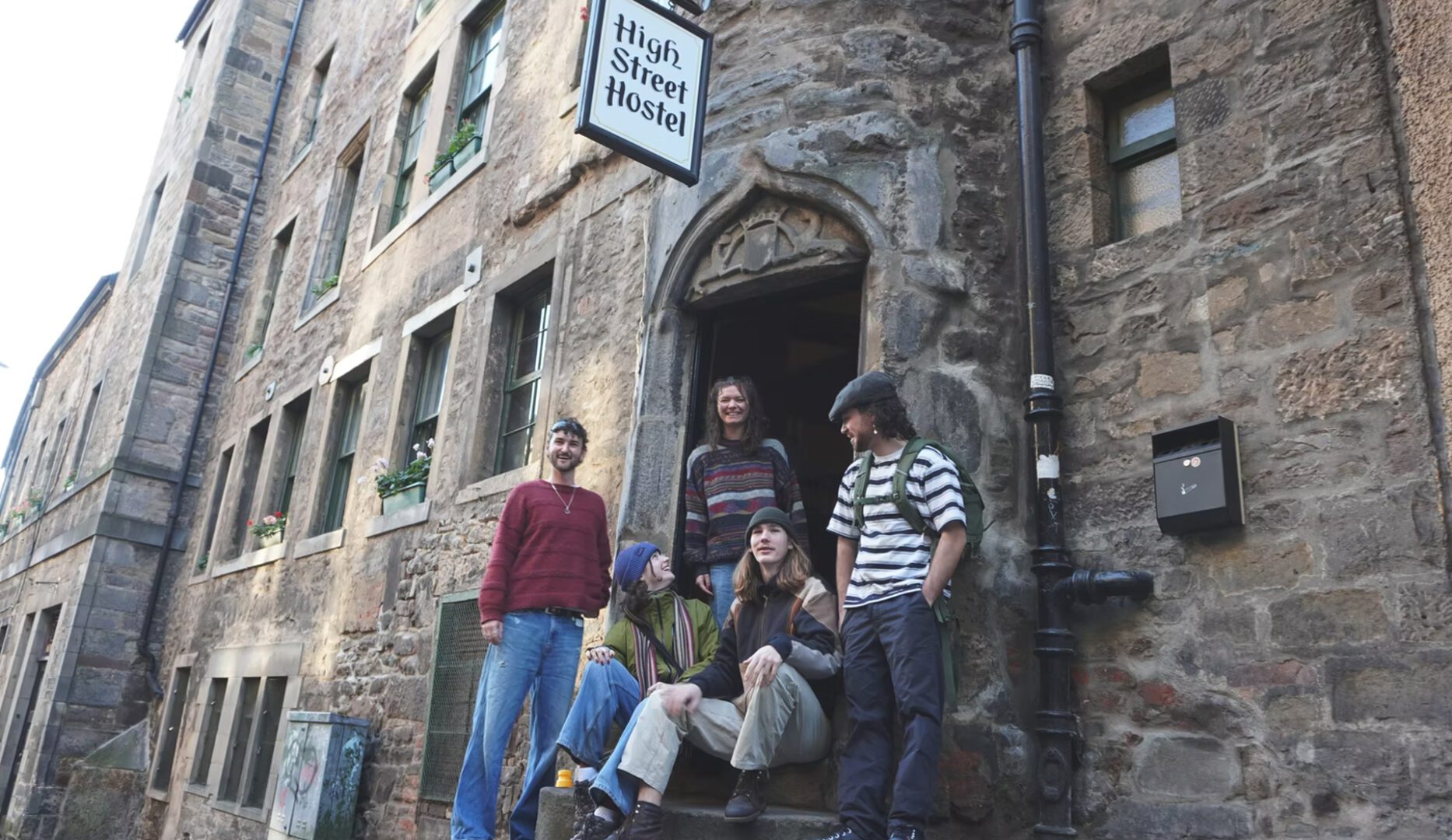 people outside High Street Hostel