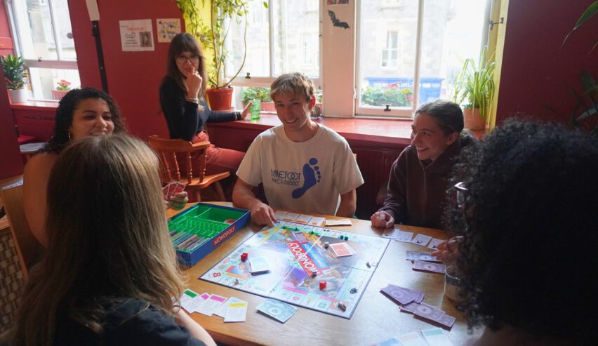 games at Reception at Royal Mile Backpackers