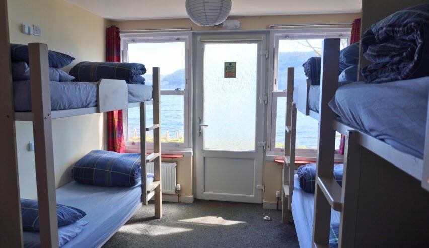 bunks at Lochside Hostel