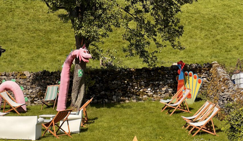 garden at Kettlewell Hostel