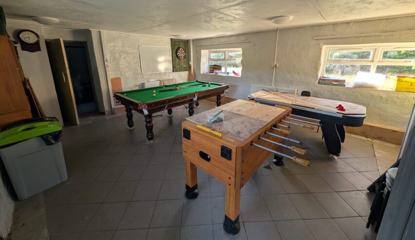games room at willow bog cottage