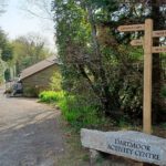 signposts at Dartmoor Activity Centre