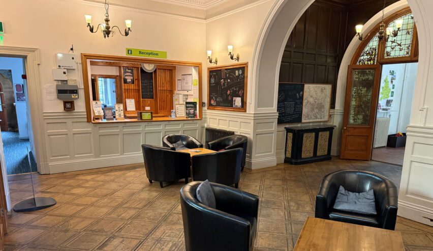 reception at haworth youth hostel