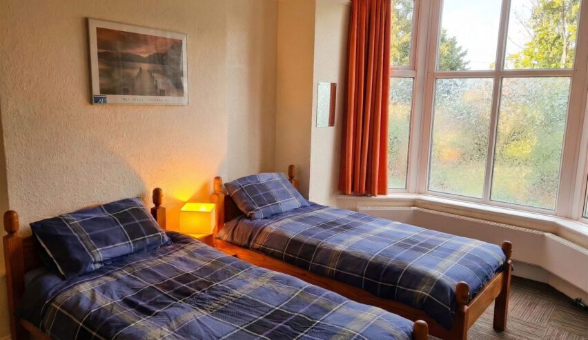 twin room at the Woodland Centre in Betws-y-Coed
